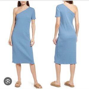 NWT Rails Rania Blue One Shoulder Dress
